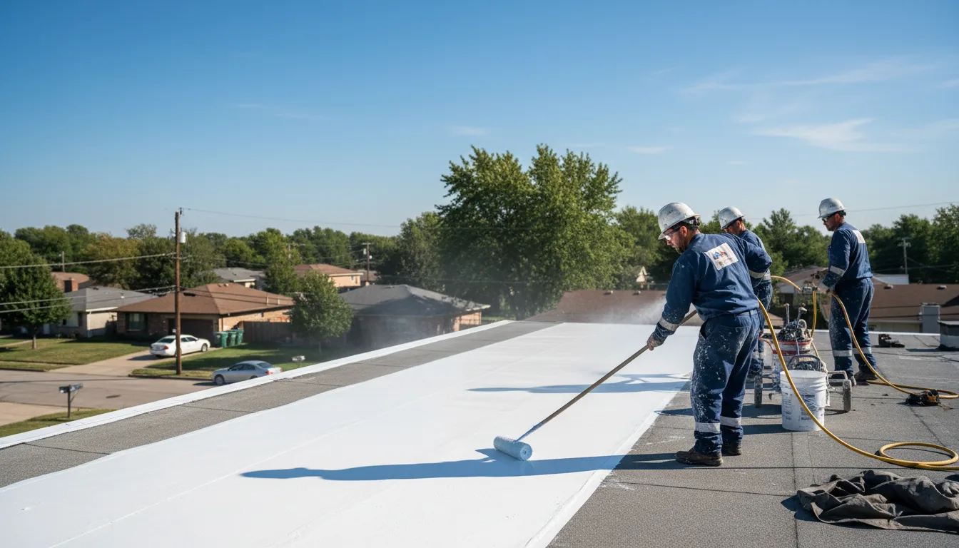 Commercial roof coating in Omro, WI near me